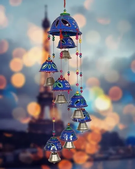 PANCHOLI UNIQUE Rajasthani Decorative Hanging Wind Chimes for Home, Office,Outdoor, Leaving Room Decor