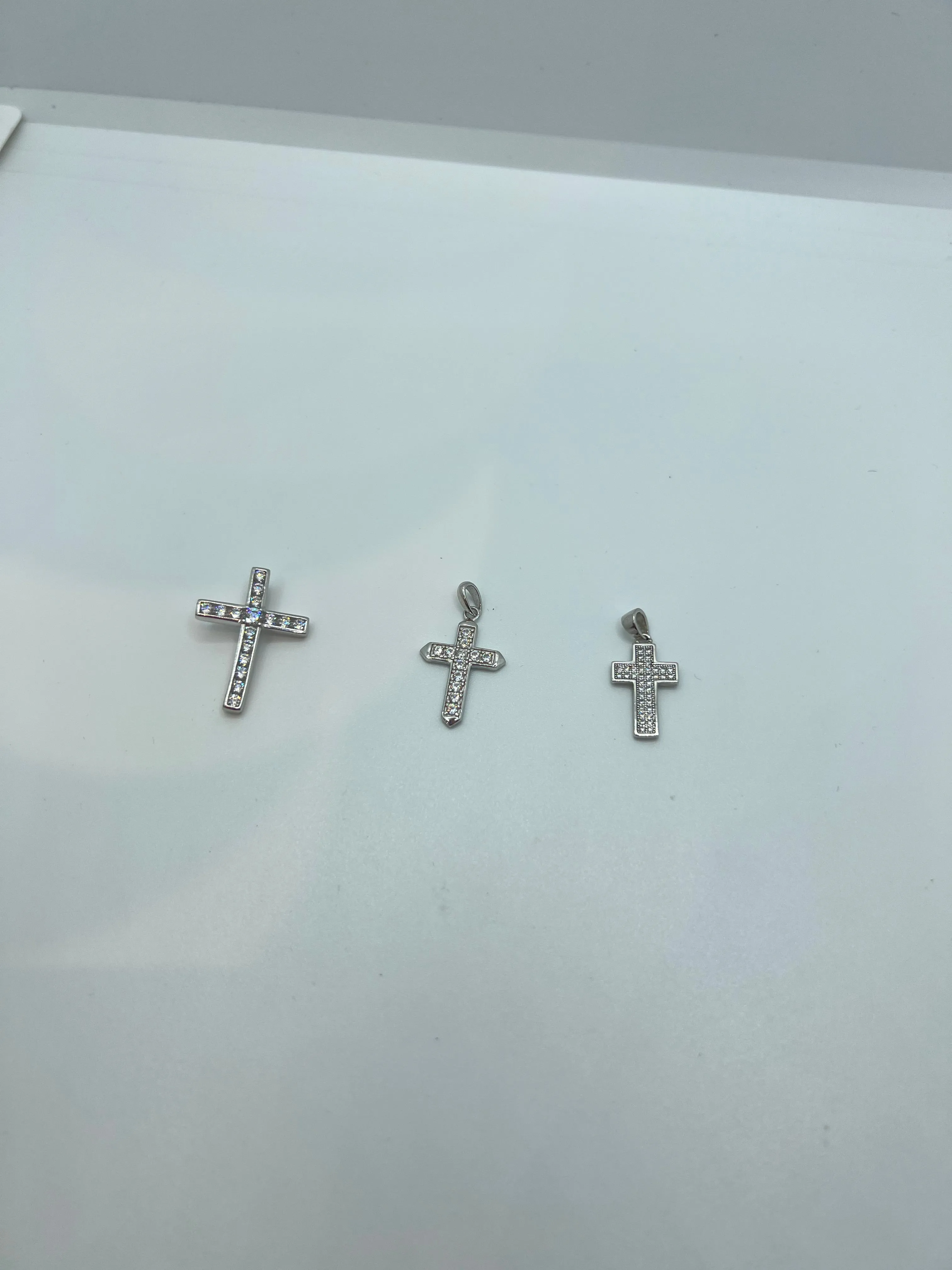 Real silver cross pendants