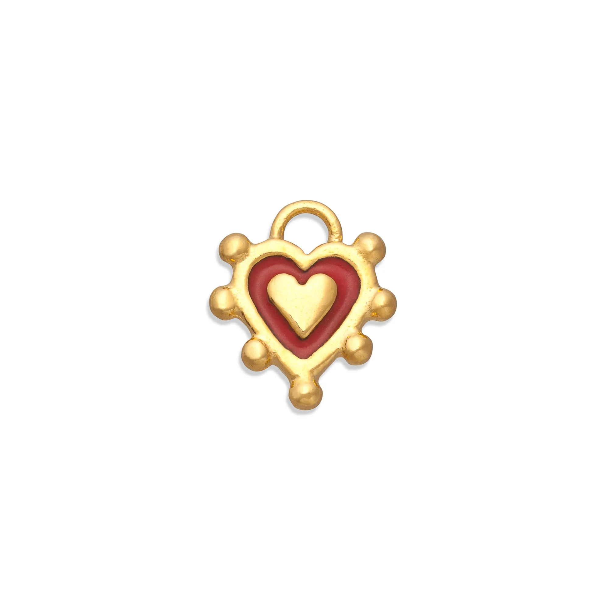 Red Sacred Heart Charm