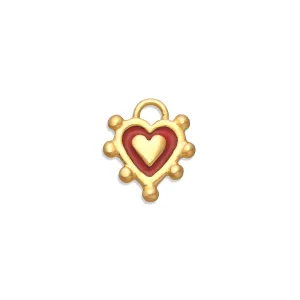 Red Sacred Heart Charm