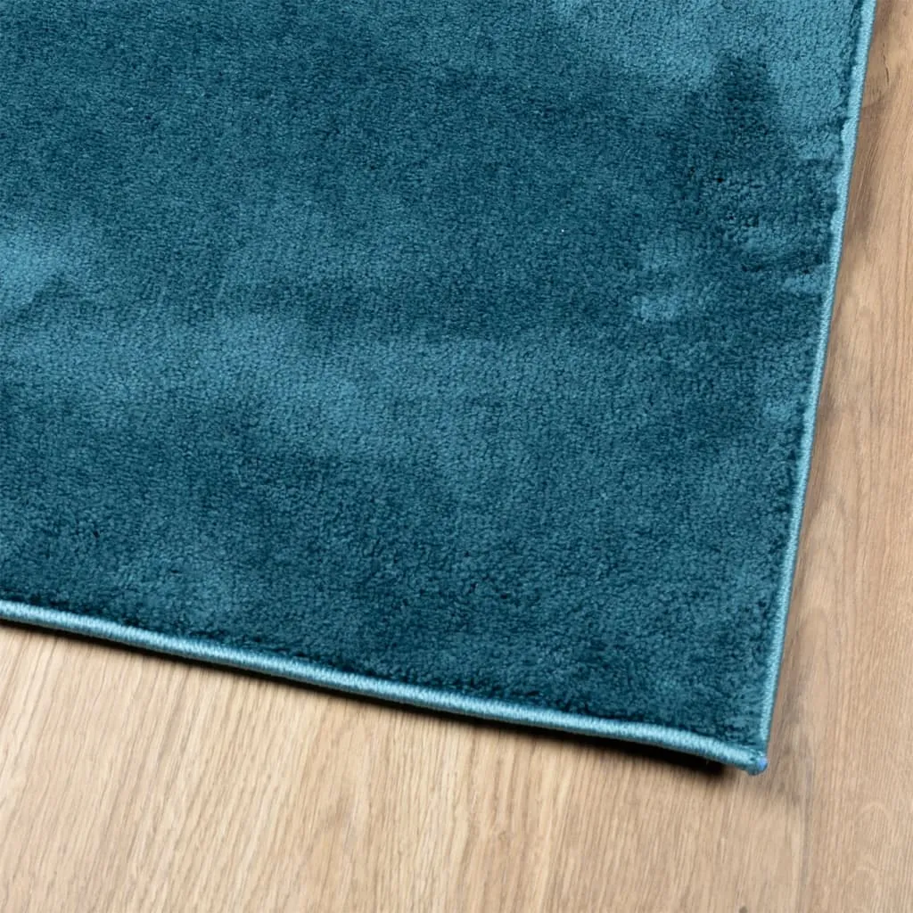 Rug OVIEDO Short Pile Turquoise 60x110 cm