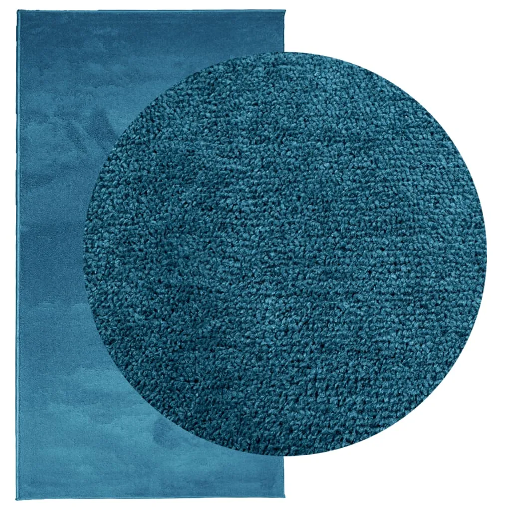 Rug OVIEDO Short Pile Turquoise 60x110 cm