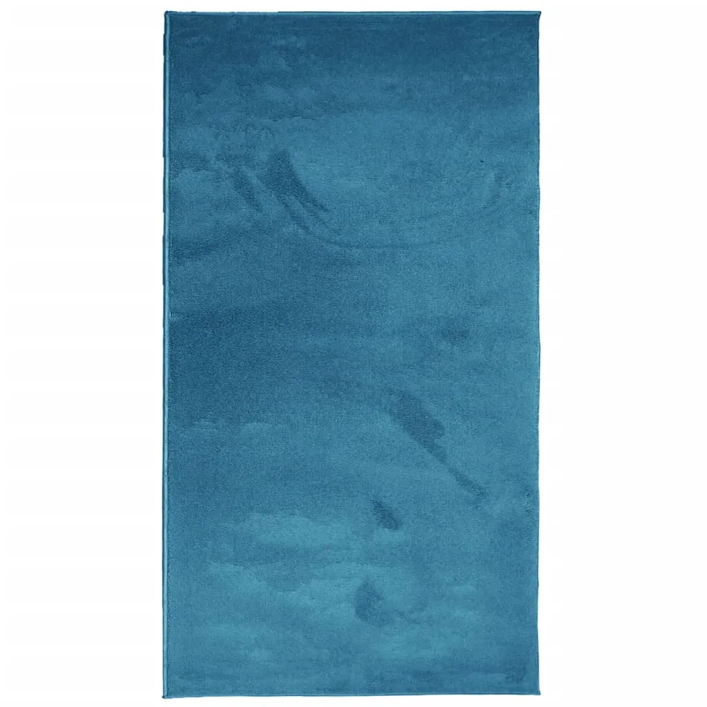 Rug OVIEDO Short Pile Turquoise 60x110 cm