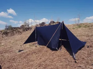 Standard WHELEN(ish), waxed canvas & leather tent tarp