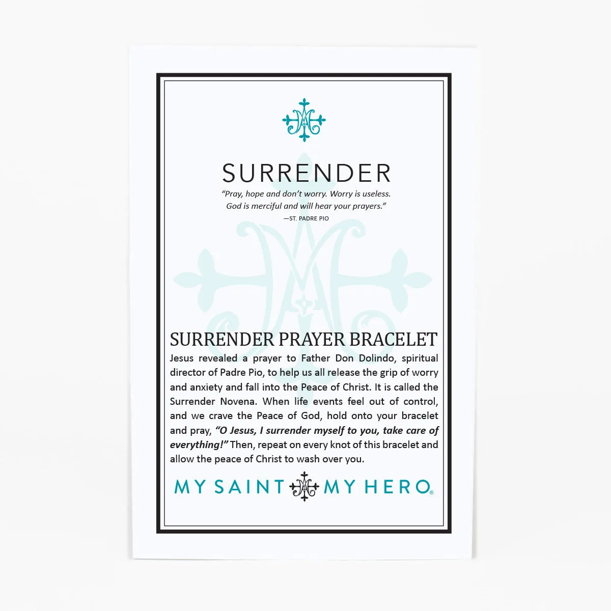 Surrender Prayer Bracelet