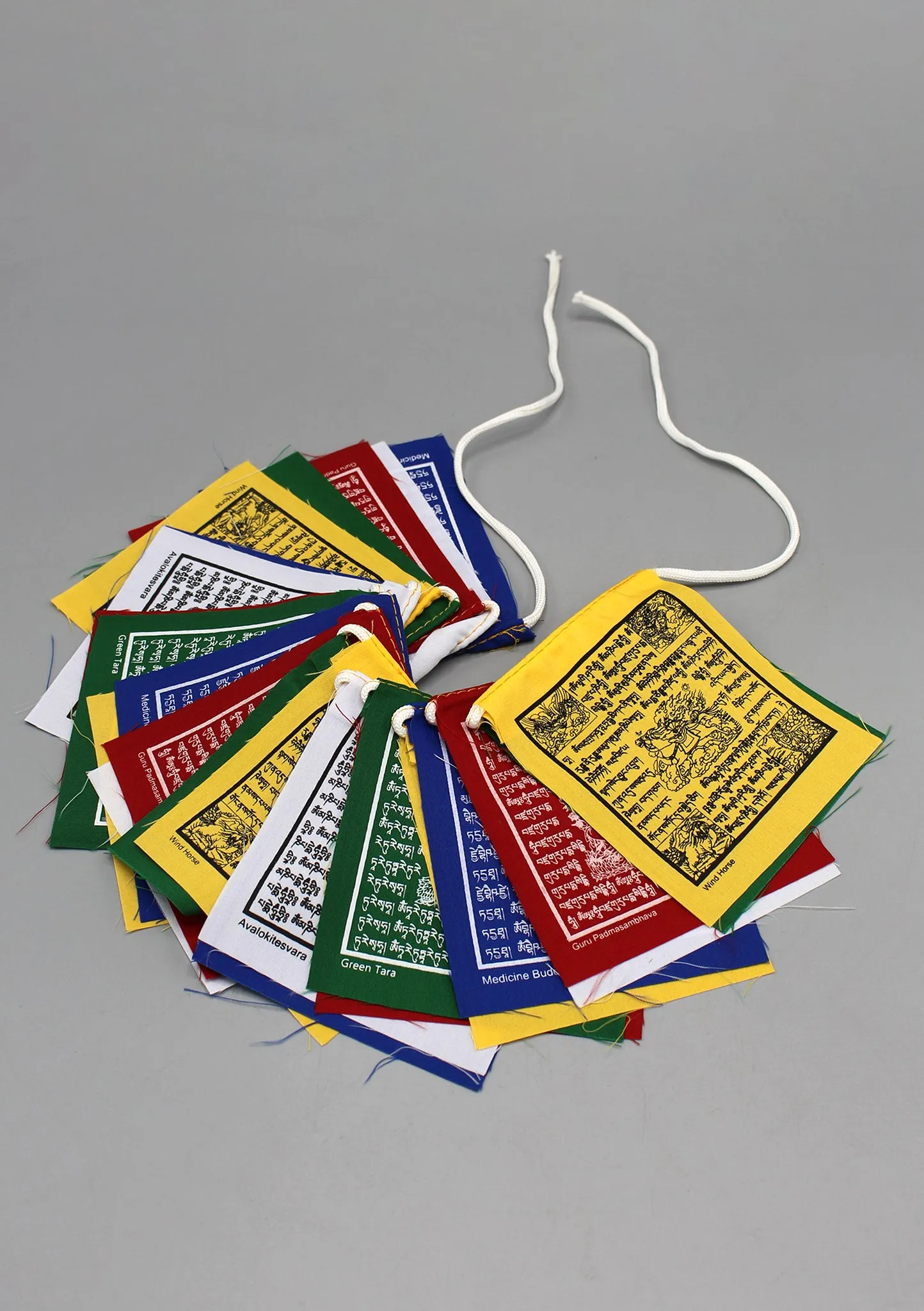 Tibetan Buddhist Mixed Dieties and Windhorse Prayer Flags