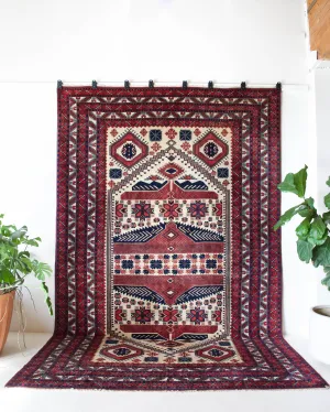 Vintage Balikesir Yagcibedir Rug 8'1'x12'6"