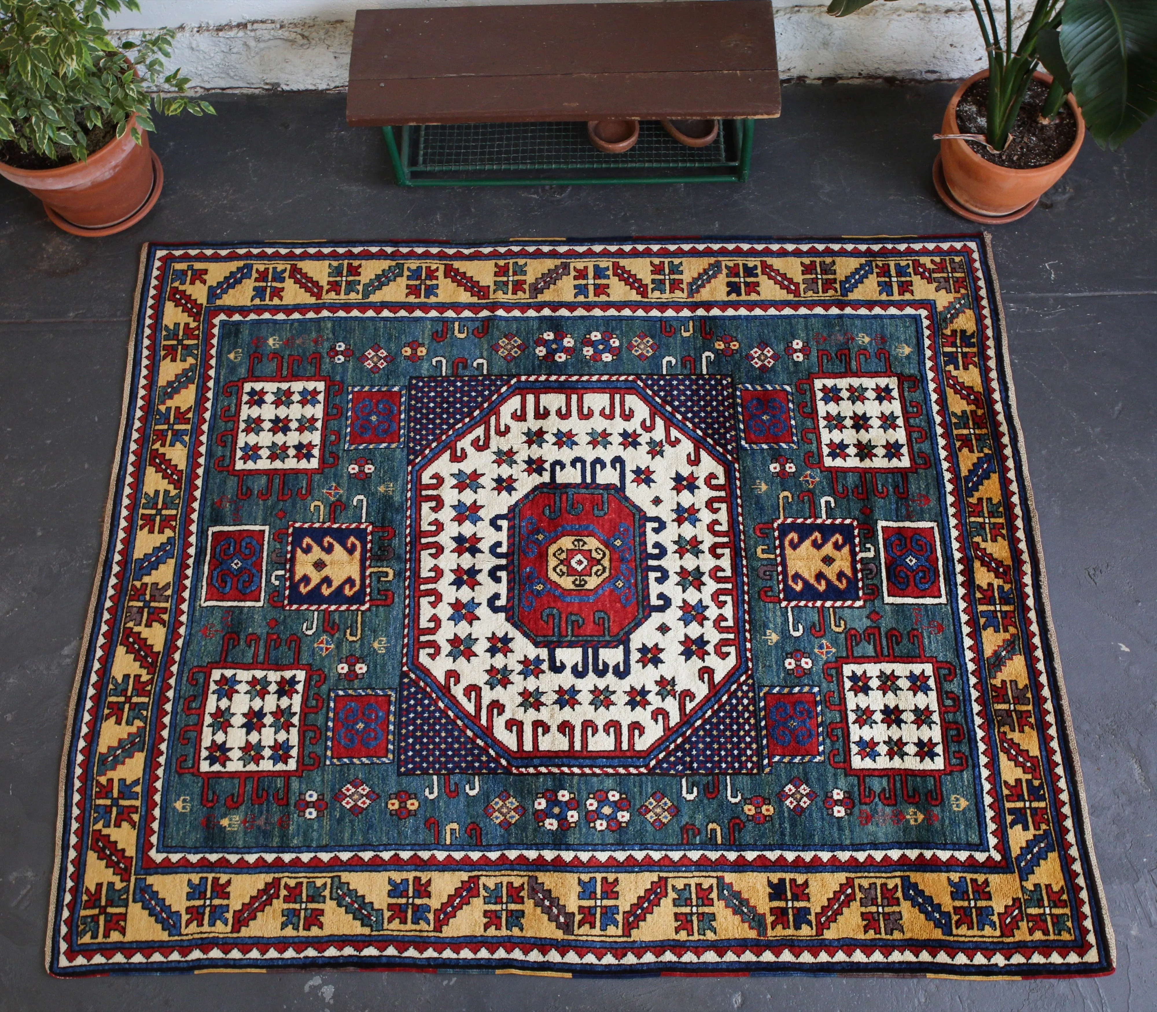 Vintage Kazak Karachov Rug