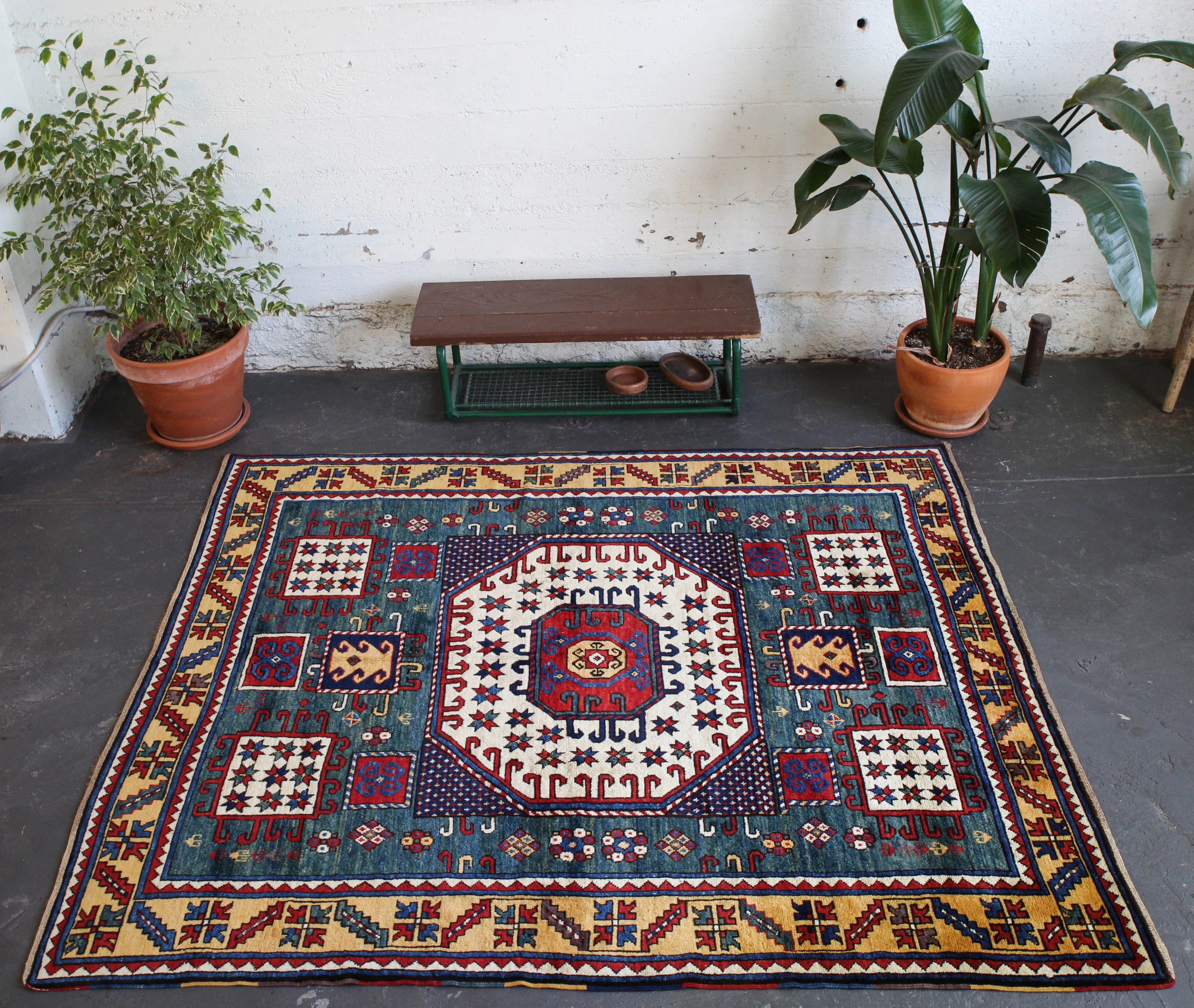 Vintage Kazak Karachov Rug