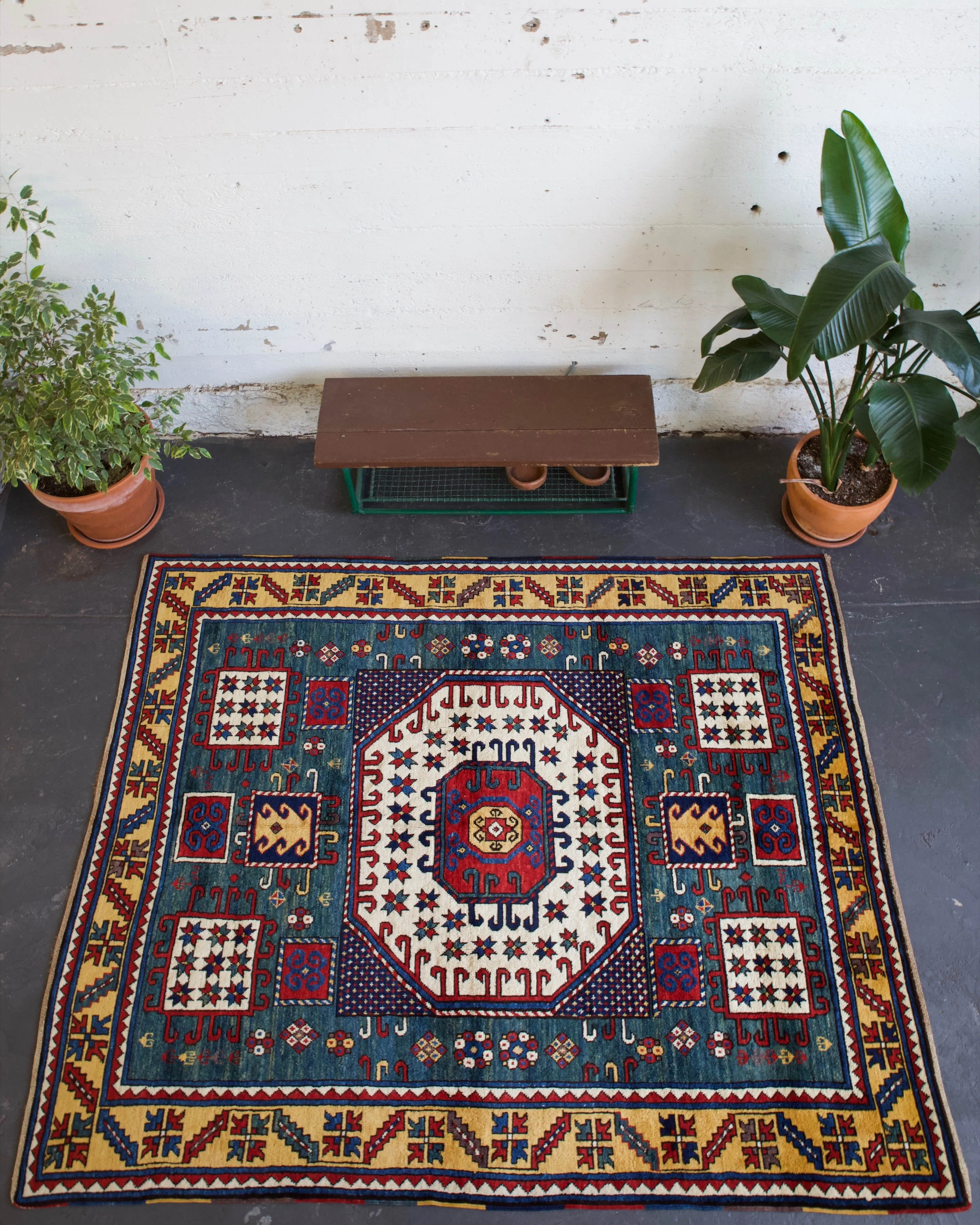 Vintage Kazak Karachov Rug