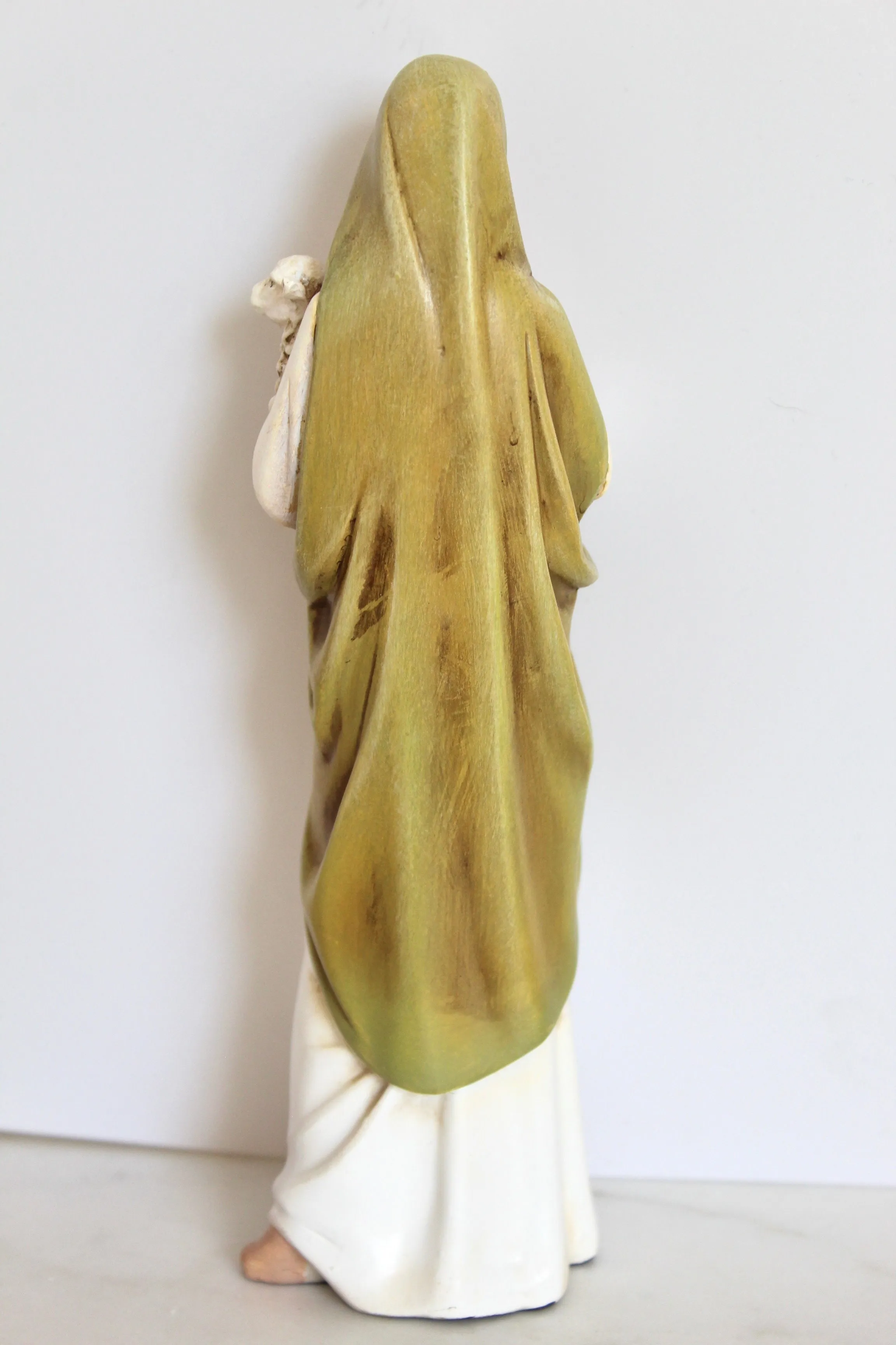 Virgin Mary Lamb Statue