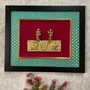 Vishnu Lakshmi And Shanku Chakra Namah Divine Wall Hanging