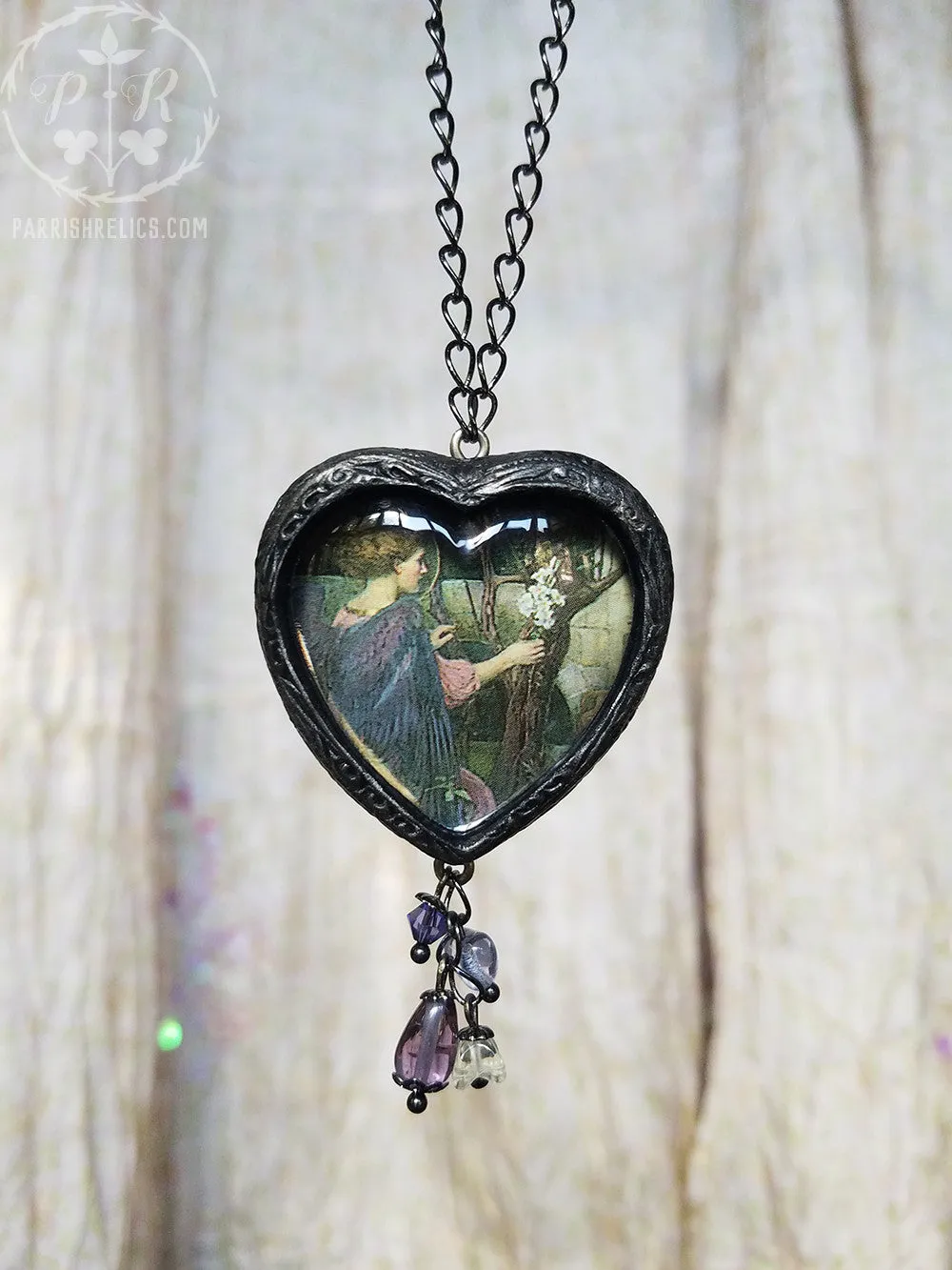 Waterhouse Angel Heart Pictorial Shrine Amulet